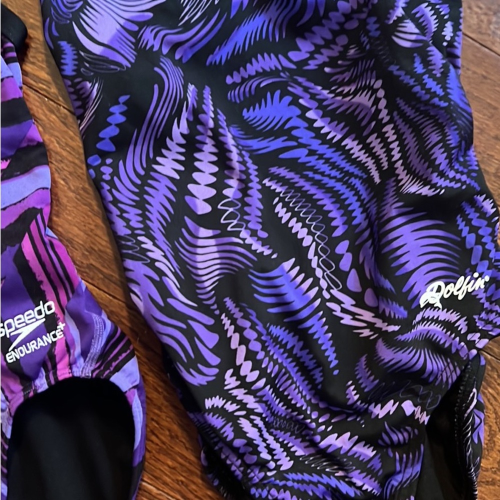 Two purple competitive swimsuits (size 28) - Picture 3 of 8
